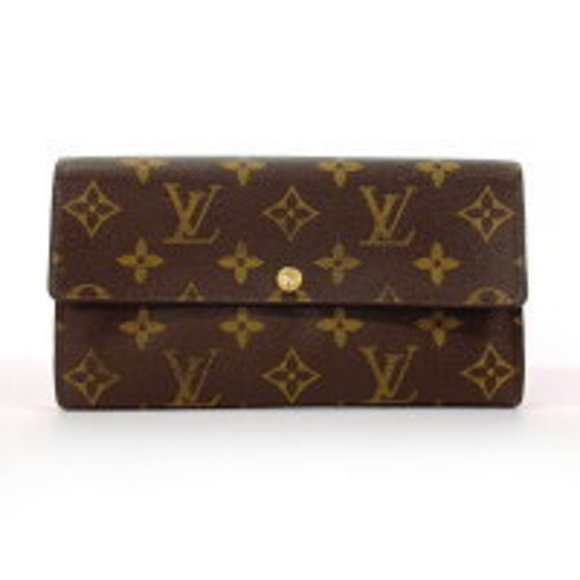 Louis Vuitton Portefeuille Sarah Long Wallet Monogram Brown - Picture 1 of 9